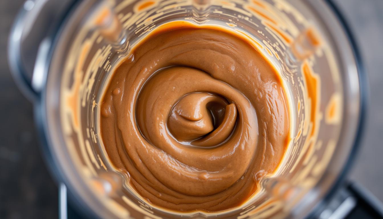 Image of dates being blended into a smooth paste
